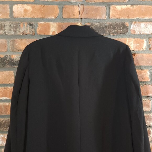 Zara Flowy Oversized Suit Blazer in Black Slouchy Menswear-inspired Women's XL - Picture 12 of 13
